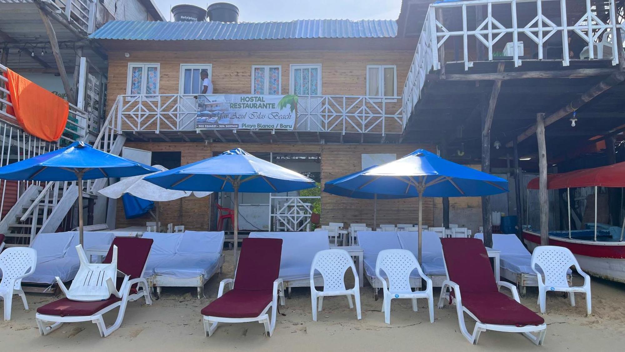 Hostal Azul Beach Isla Baru 플라야 블랑카 외부 사진